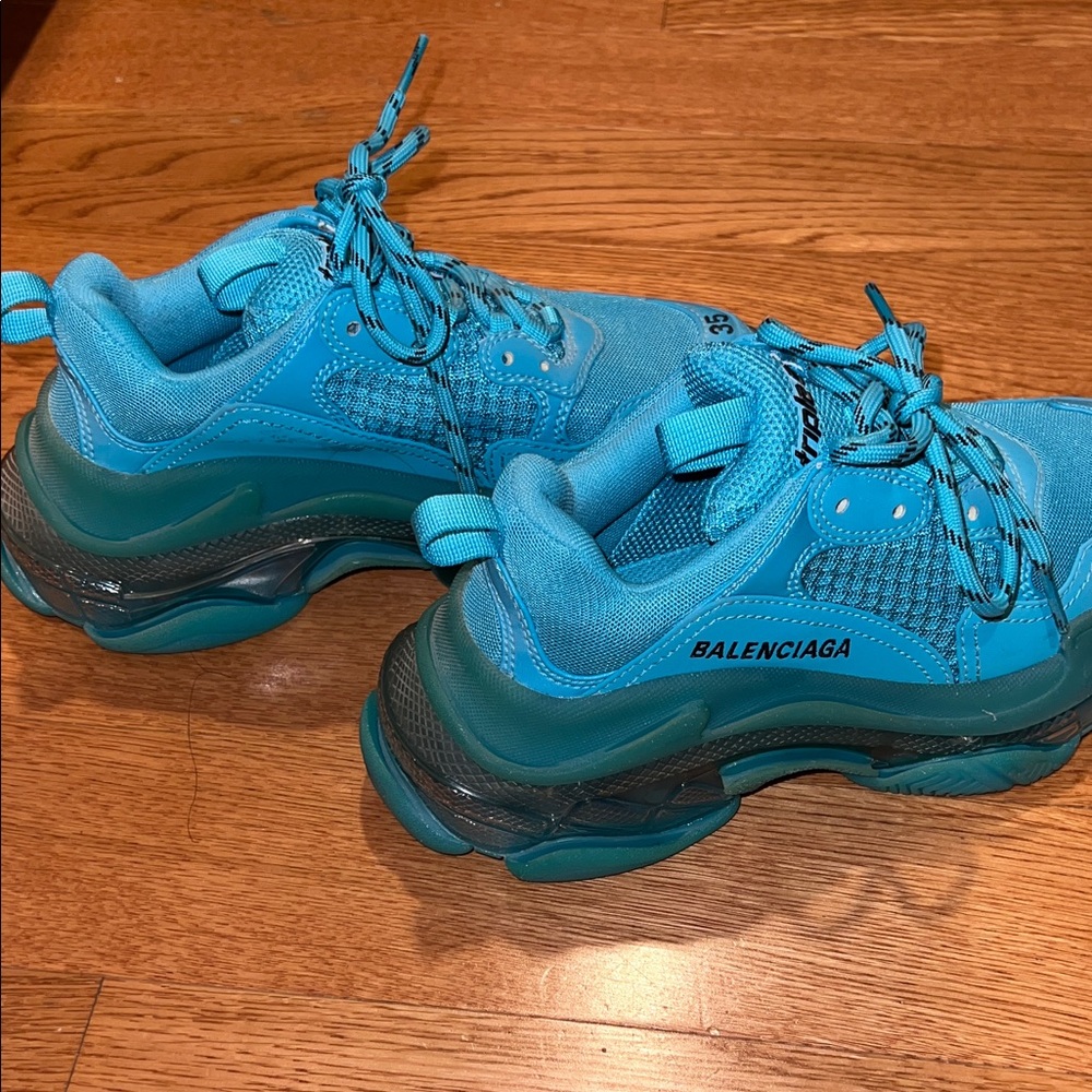 Balenciaga Triple S Sneakers - Teal - Picture 5 of 9